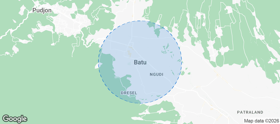 Batu Airbnb map